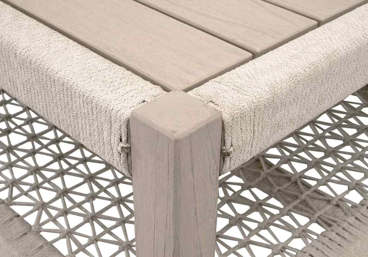 Wrap Wooden Rectangular Outdoor Coffee Table