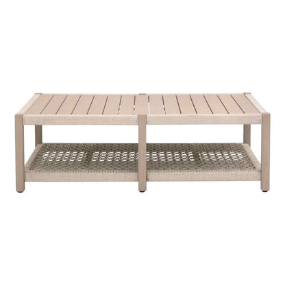 Wrap Wooden Rectangular Outdoor Coffee Table