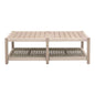 Wrap Wooden Rectangular Outdoor Coffee Table