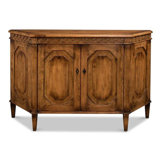 Wrenn Credenza Brown Cabinet for Living Room - LOOMLAN - Sarreid - Sideboards