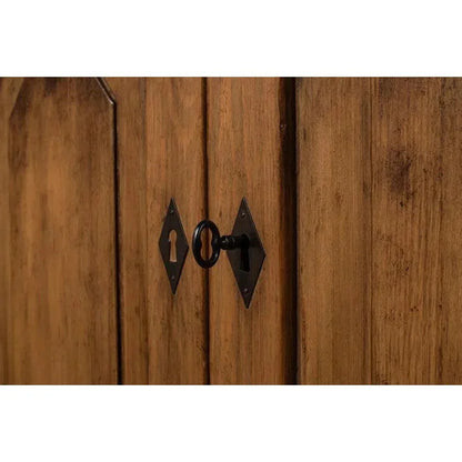 Wrenn Credenza Brown Cabinet for Living Room - LOOMLAN - Sarreid - Sideboards