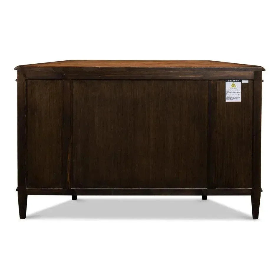 Wrenn Credenza Brown Cabinet for Living Room - LOOMLAN - Sarreid - Sideboards