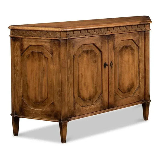 Wrenn Credenza Brown Cabinet for Living Room - LOOMLAN - Sarreid - Sideboards
