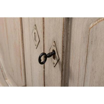 Wrenn Credenza Stone Grey Cabinet for Living Room - LOOMLAN - Sarreid - Sideboards