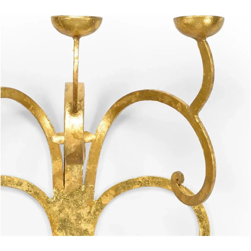 Wrought Iron Made Tall Candle Wall Sconce - LOOMLAN - Chelsea House - Wall Sconces