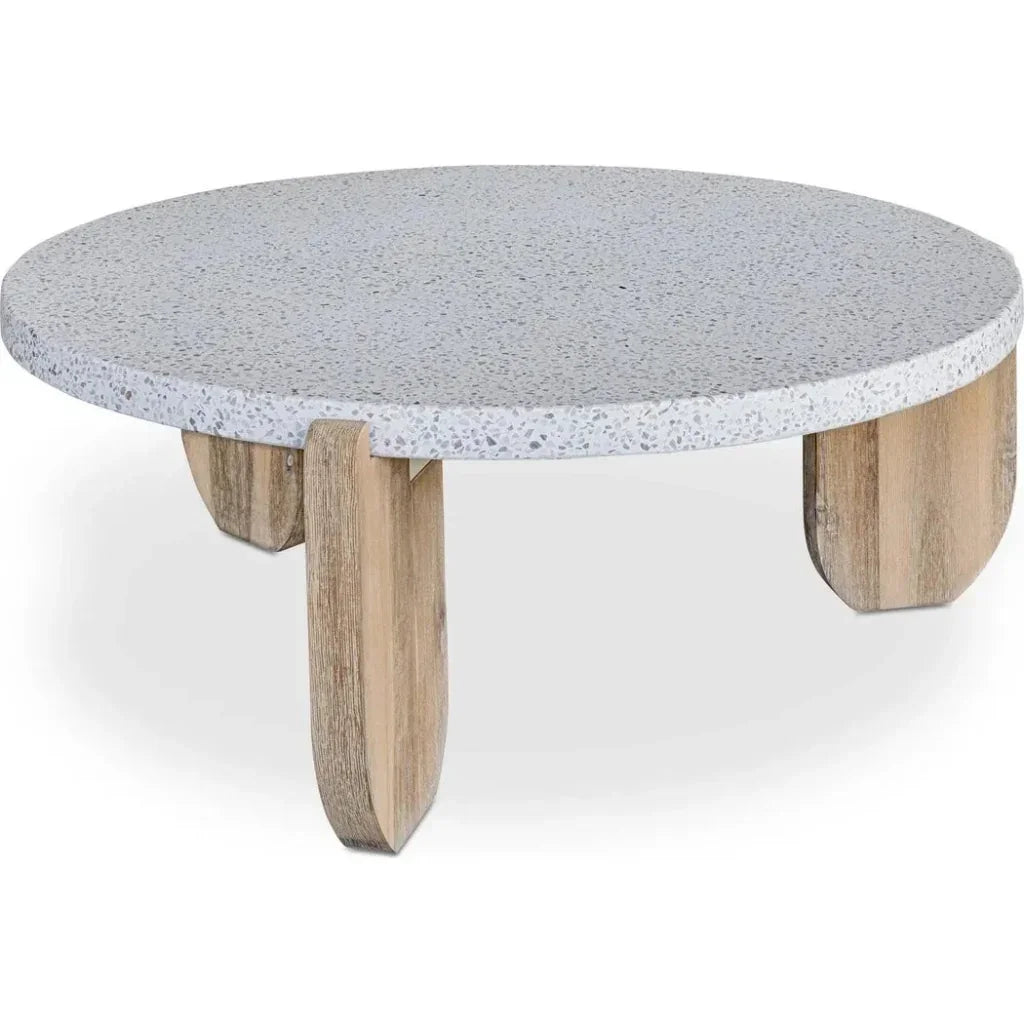 Wunder Terrazzo Round Coffee Table - LOOMLAN - Moe's Home - Coffee Tables
