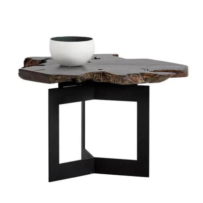 Wyatt Wooden Geometric Side Table - LOOMLAN - SUNPAN - Side Tables