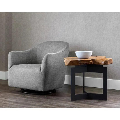 Wyatt Wooden Geometric Side Table - LOOMLAN - SUNPAN - Side Tables