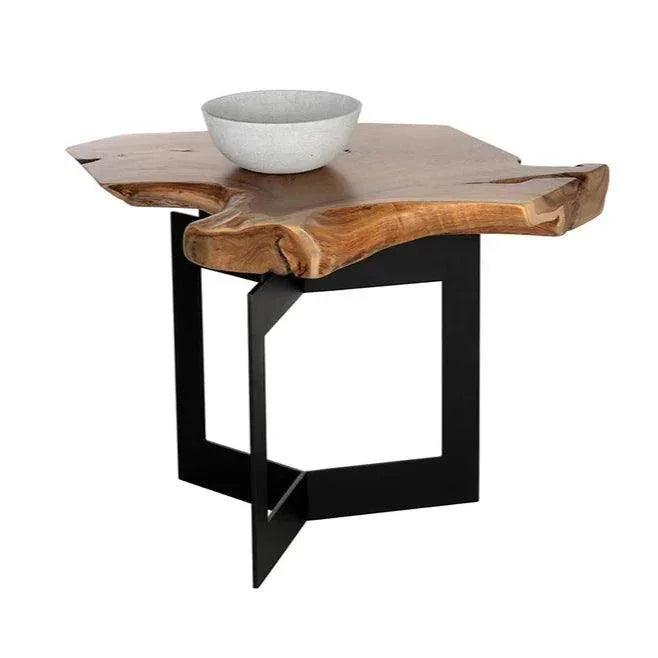 Wyatt Wooden Geometric Side Table - LOOMLAN - SUNPAN - Side Tables