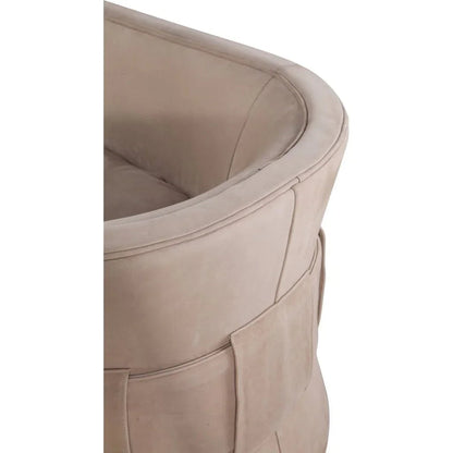 Wynn Leather Comfort Swivel Chair - LOOMLAN - Olivia + Quinn - Club Chairs