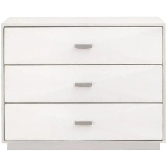 Wynn Shagreen 3 - Drawer Nightstand - LOOMLAN - Essentials For Living - Nightstands