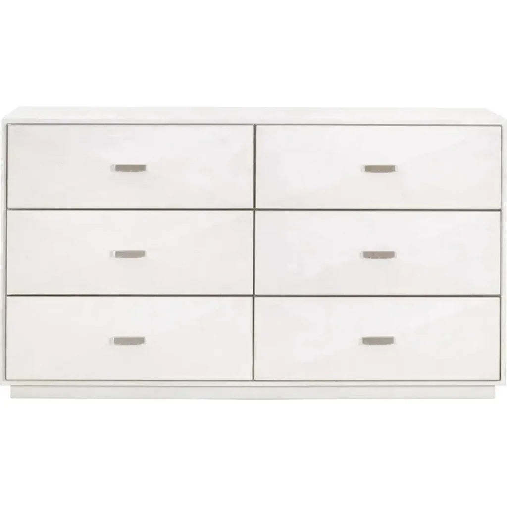 Wynn Shagreen 6 - Drawer Double Dresser - LOOMLAN - Essentials For Living - Dressers