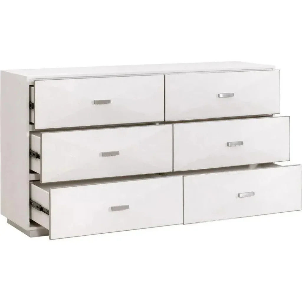 Wynn Shagreen 6 - Drawer Double Dresser - LOOMLAN - Essentials For Living - Dressers