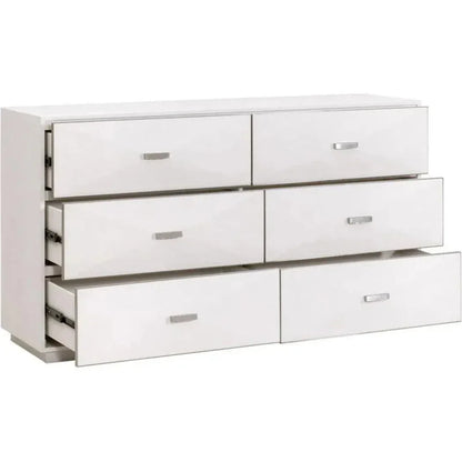 Wynn Shagreen 6 - Drawer Double Dresser - LOOMLAN - Essentials For Living - Dressers