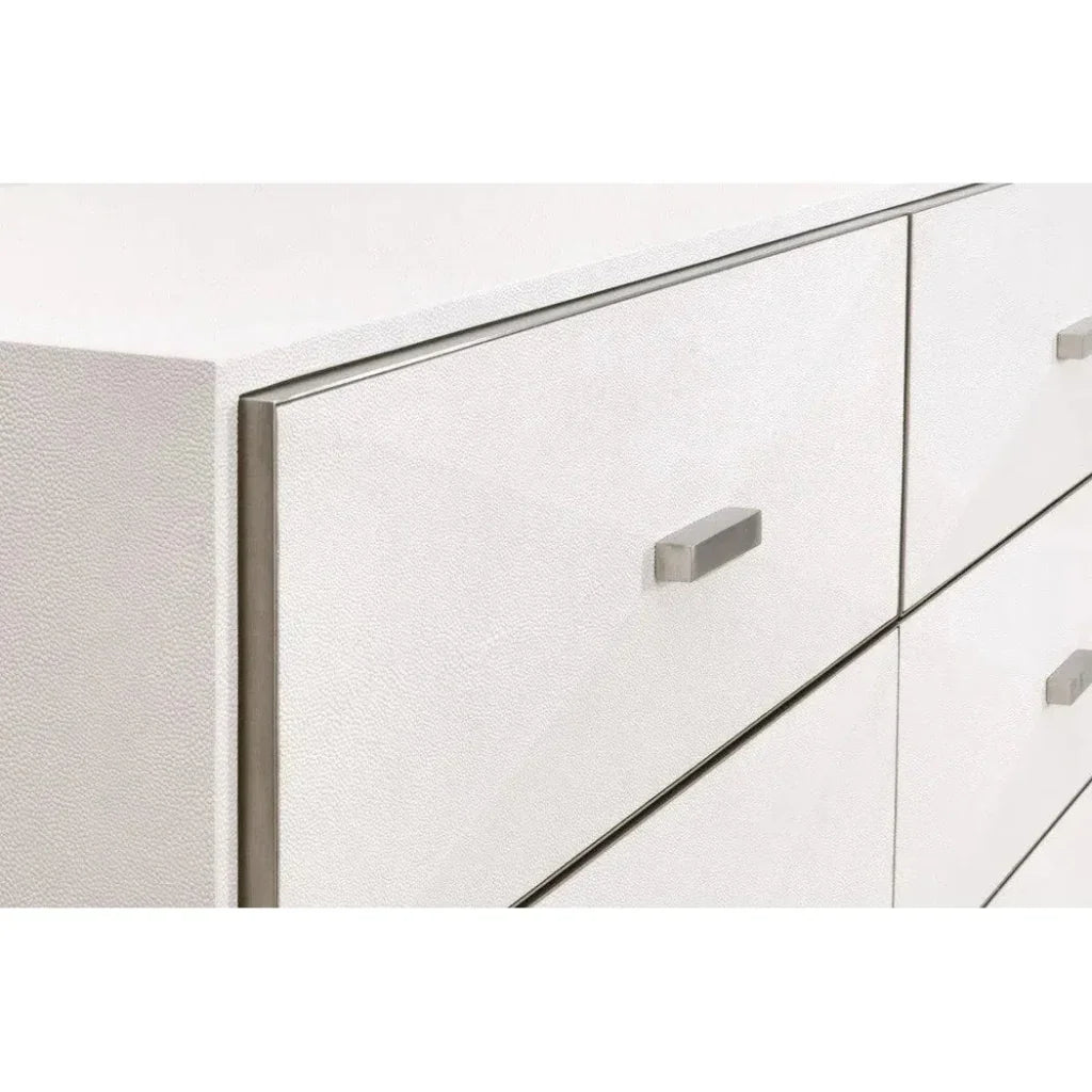 Wynn Shagreen 6 - Drawer Double Dresser - LOOMLAN - Essentials For Living - Dressers