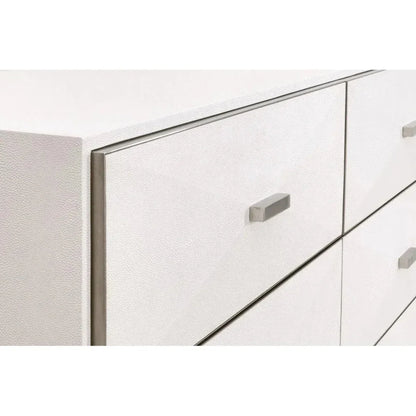 Wynn Shagreen 6 - Drawer Double Dresser - LOOMLAN - Essentials For Living - Dressers