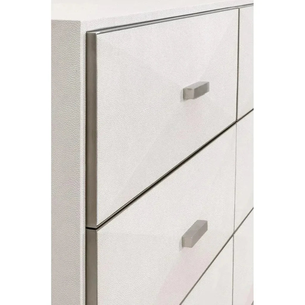 Wynn Shagreen 6 - Drawer Double Dresser - LOOMLAN - Essentials For Living - Dressers