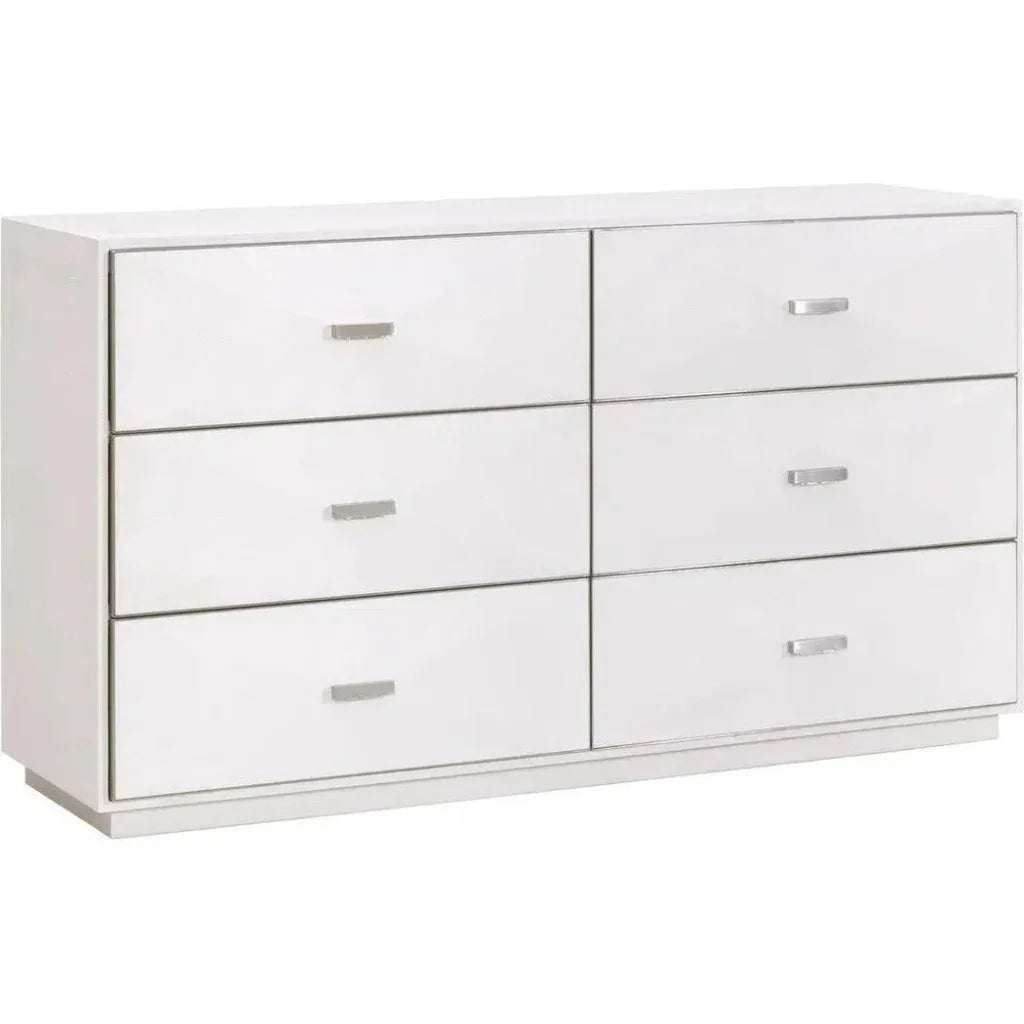 Wynn Shagreen 6 - Drawer Double Dresser - LOOMLAN - Essentials For Living - Dressers
