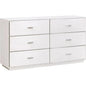 Wynn Shagreen 6 - Drawer Double Dresser - LOOMLAN - Essentials For Living - Dressers