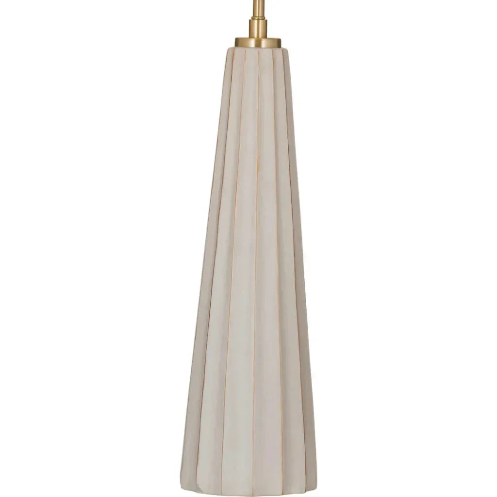 Wythe White Ceramic Table Lamp - LOOMLAN - Bassett Mirror - Table Lamps