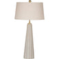 Wythe White Ceramic Table Lamp - LOOMLAN - Bassett Mirror - Table Lamps