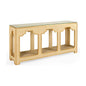 Yangon Glass Top Console Table - LOOMLAN - Chelsea House - Console Tables