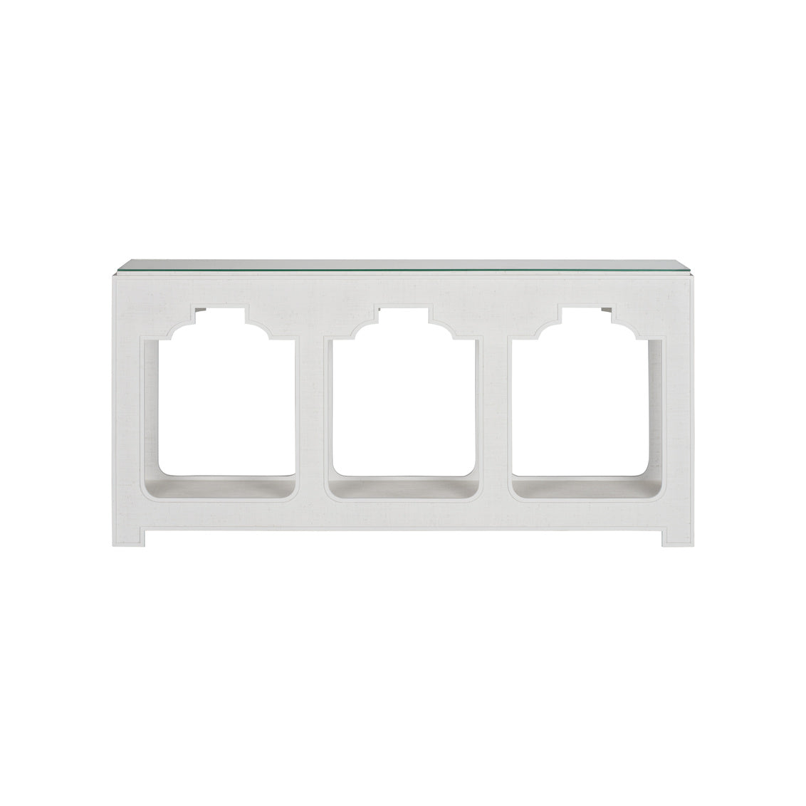 Yangon Raffia Warp Console Table