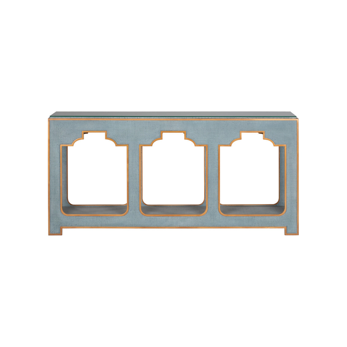 Yangon Raffia Warp Console Table