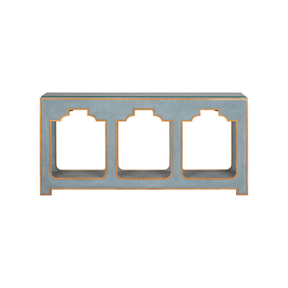 Yangon Raffia Warp Console Table