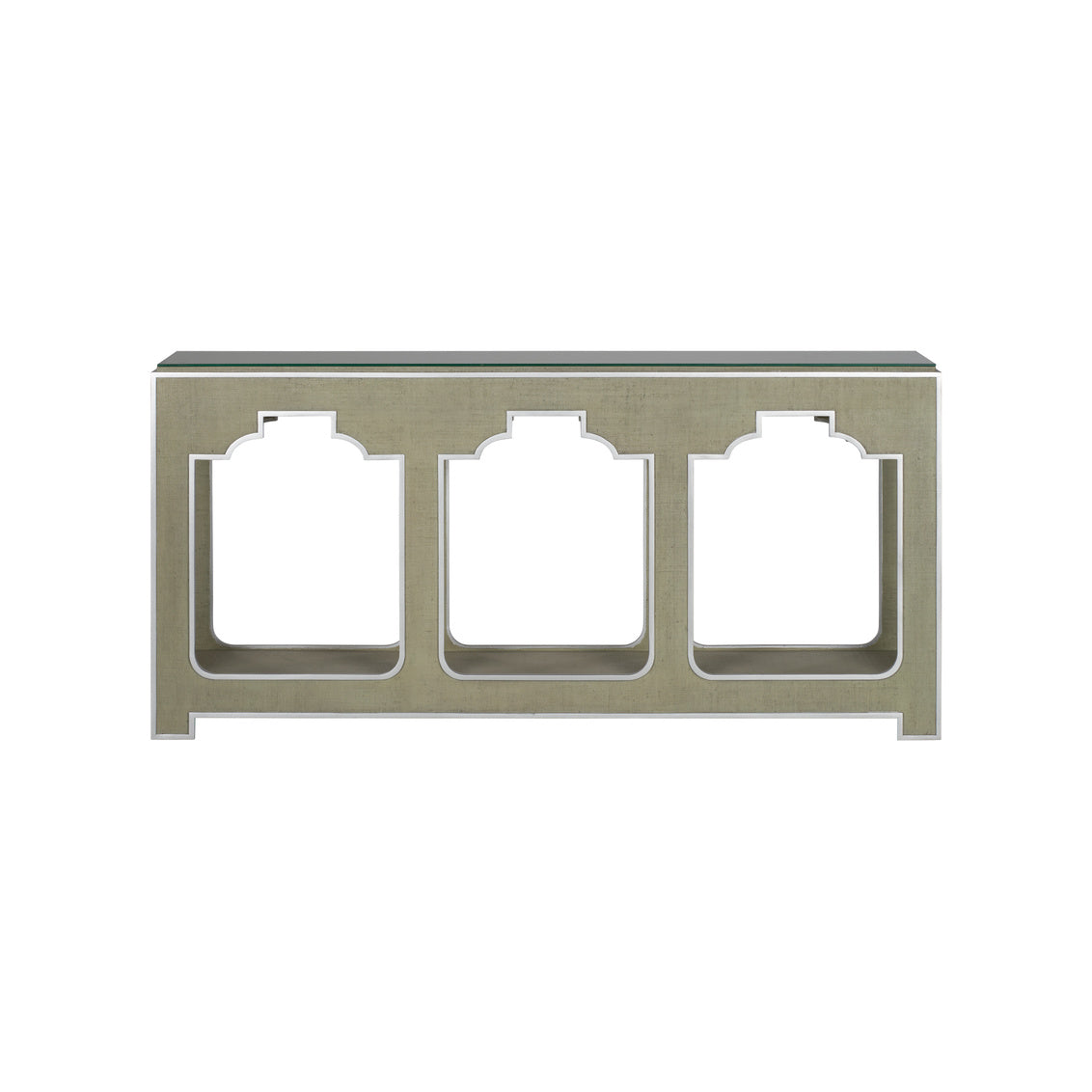 Yangon Raffia Warp Console Table