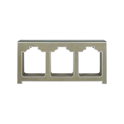 Yangon Raffia Warp Console Table