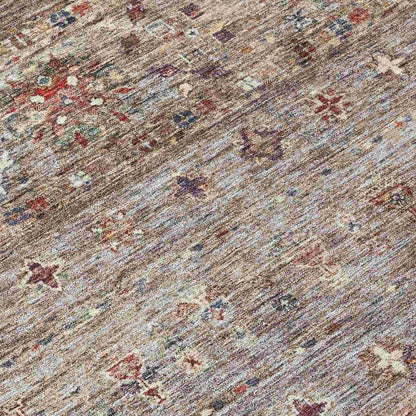 Yaniqa Gray Washable Indoor - Outdoor Rug - LOOMLAN - LOOMLAN Rugs - Outdoor Rugs