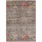 Yaniqa Gray Washable Indoor - Outdoor Rug - LOOMLAN - LOOMLAN Rugs - Outdoor Rugs