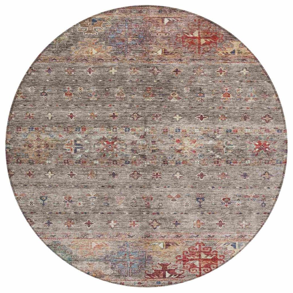 Yaniqa Gray Washable Indoor - Outdoor Rug - LOOMLAN - LOOMLAN Rugs - Outdoor Rugs