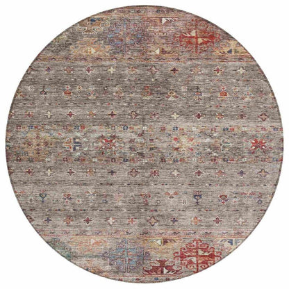Yaniqa Gray Washable Indoor - Outdoor Rug - LOOMLAN - LOOMLAN Rugs - Outdoor Rugs