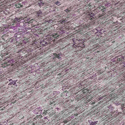 Yaniqa Purple Washable Indoor - Outdoor Rug - LOOMLAN - LOOMLAN Rugs - Outdoor Rugs