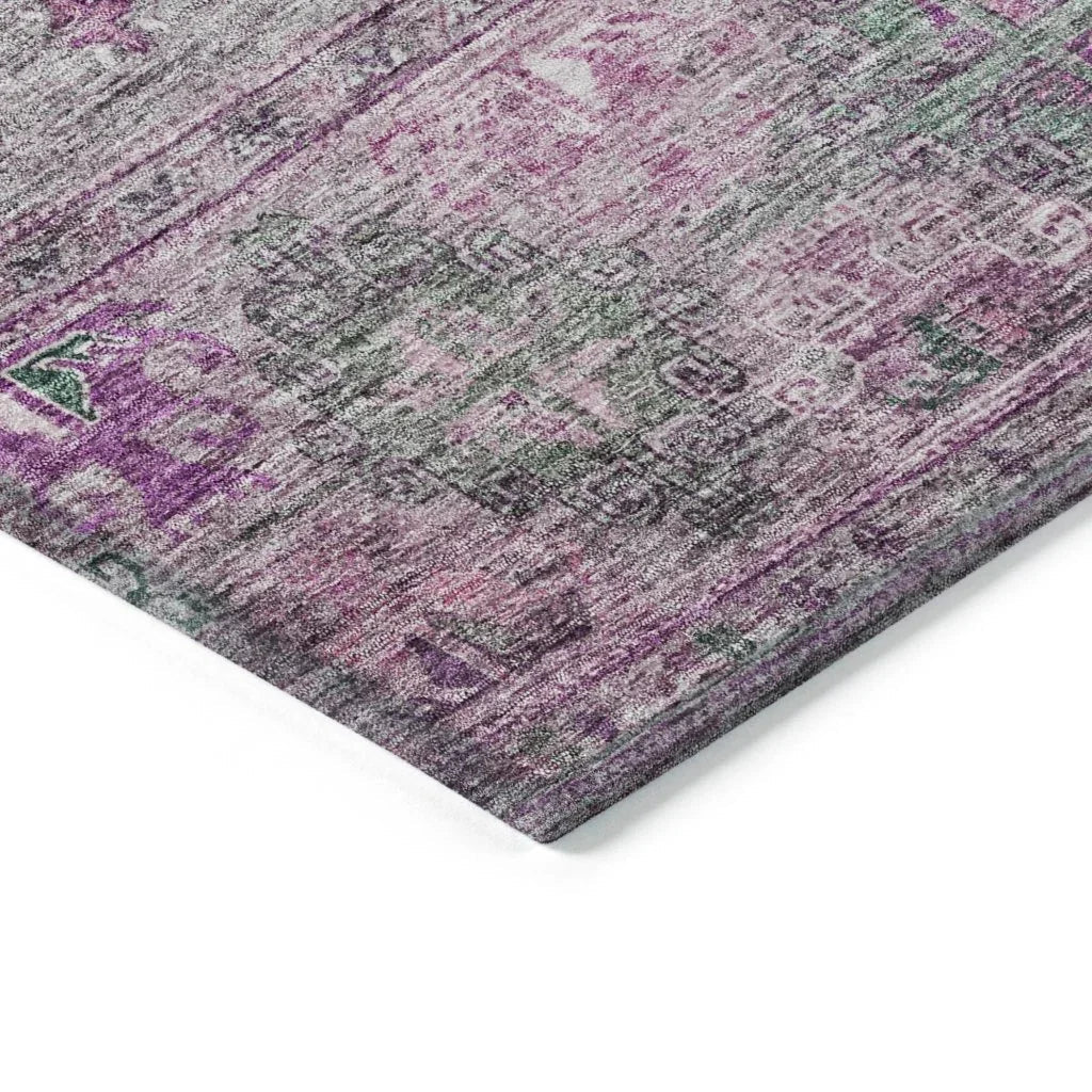 Yaniqa Purple Washable Indoor - Outdoor Rug - LOOMLAN - LOOMLAN Rugs - Outdoor Rugs