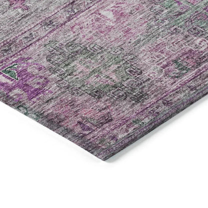 Yaniqa Purple Washable Indoor - Outdoor Rug - LOOMLAN - LOOMLAN Rugs - Outdoor Rugs