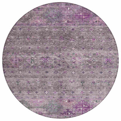 Yaniqa Purple Washable Indoor - Outdoor Rug - LOOMLAN - LOOMLAN Rugs - Outdoor Rugs
