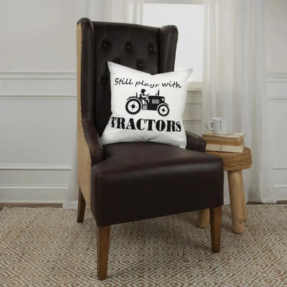 Yara Farmhouse Throw Pillow Down Insert Tractor - LOOMLAN - LOOMLAN - Throw Pillows