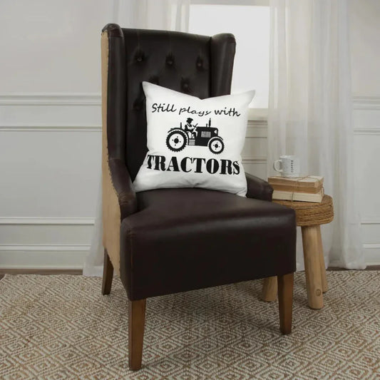 Yara Farmhouse Throw Pillow Down Insert Tractor - LOOMLAN - LOOMLAN - Throw Pillows