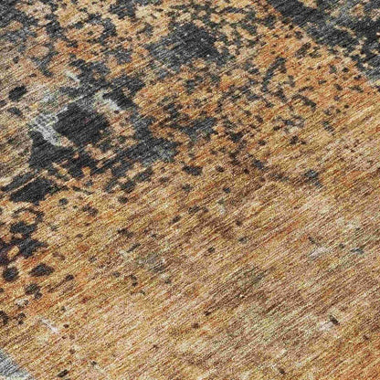 Yasmineh Orange Washable Indoor - Outdoor Rug - LOOMLAN - LOOMLAN Rugs - Outdoor Rugs