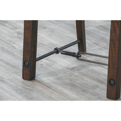 Yellowstone Ladderback Leather Dining Chair 2PC