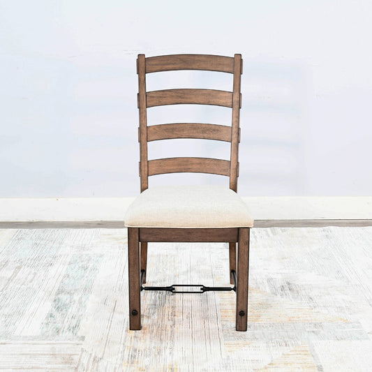 Yellowstone Ladderback Leather Dining Chair 2PC