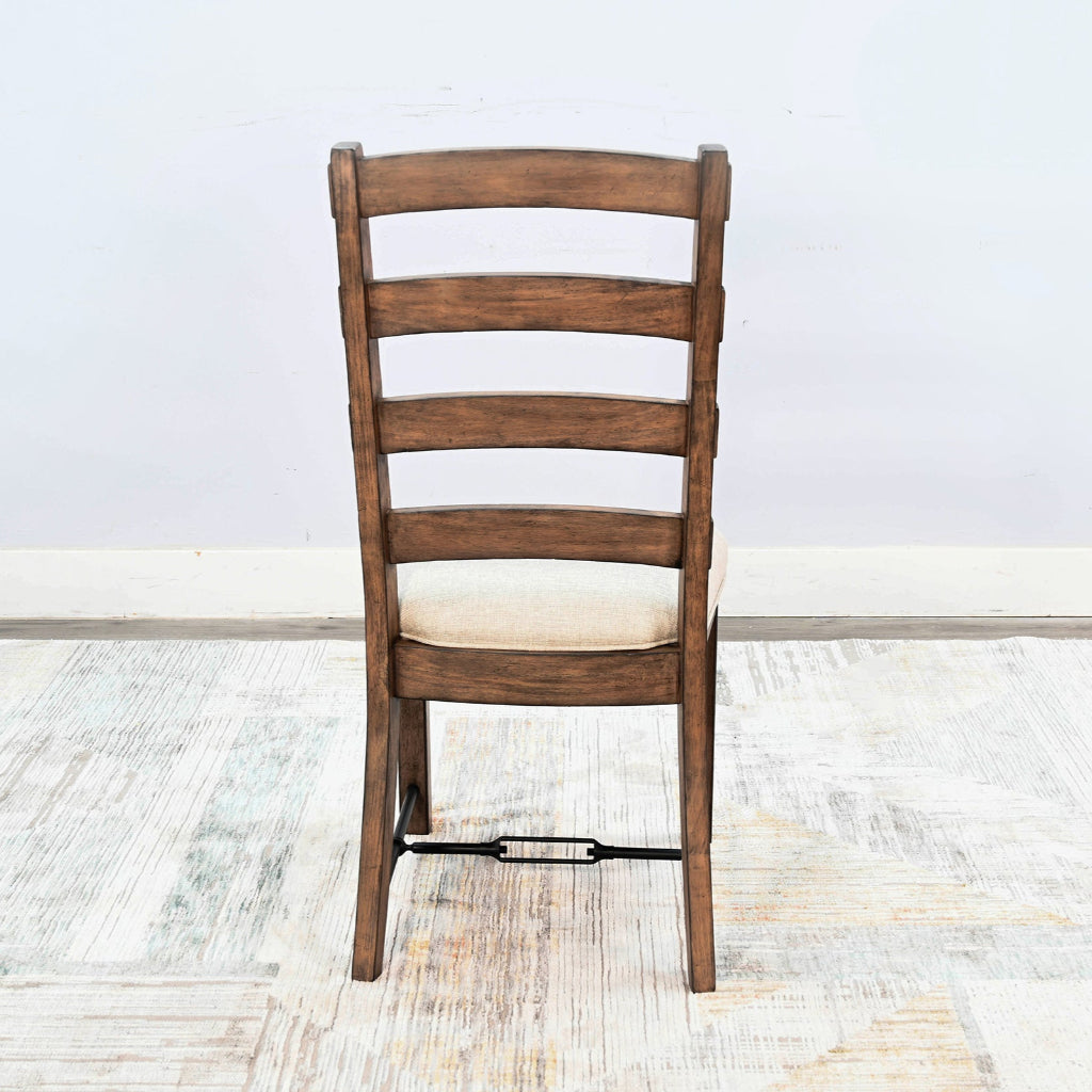 Yellowstone Ladderback Leather Dining Chair 2PC