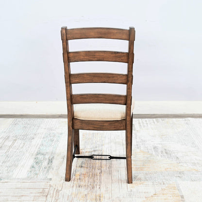 Yellowstone Ladderback Leather Dining Chair 2PC