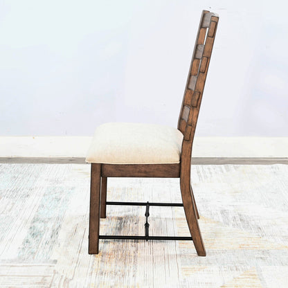 Yellowstone Ladderback Leather Dining Chair 2PC