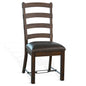 Yellowstone Ladderback Leather Dining Chair 2PC