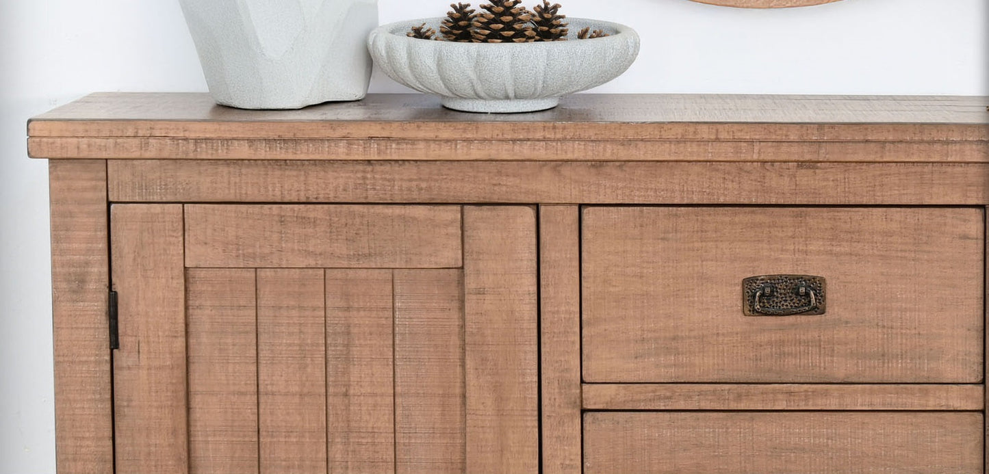 Yellowstone Three Drawers Wood Sideboard