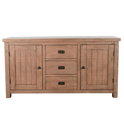 Yellowstone Three Drawers Wood Sideboard